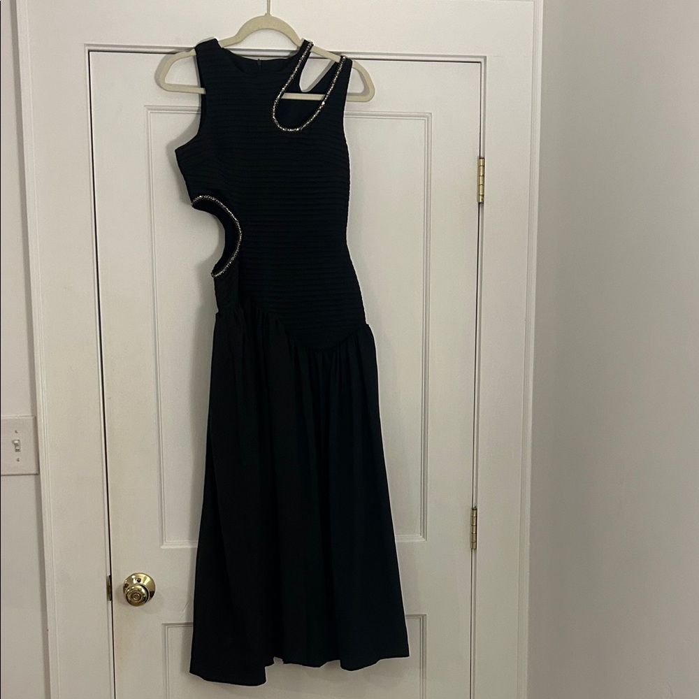 Fancy D Black Maxi Dress With Cutouts
